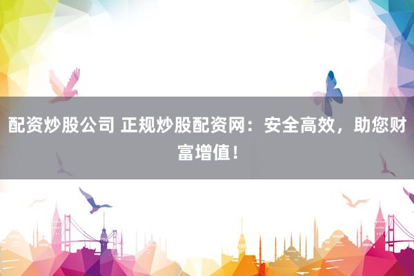 配資炒股公司 正規(guī)炒股配資網(wǎng)：安全高效，助您財富增值！